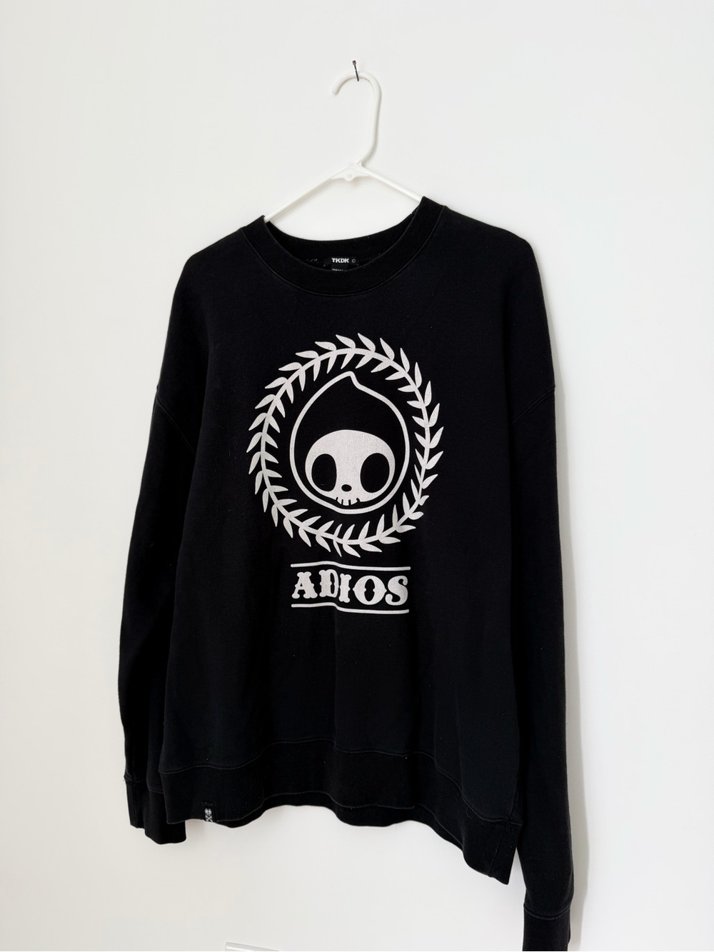 Vintage Skull Crewneck Black/White Size Large